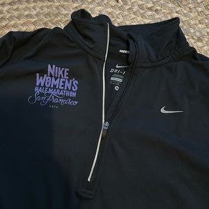 Nike running black jacket size M